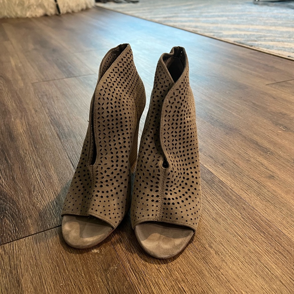 Vince Camuto open-toe booties